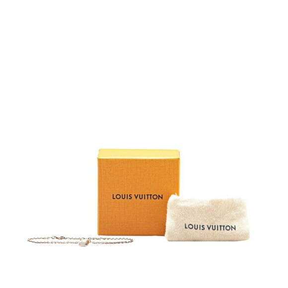LOUIS VUITTON Silver Lockit Charm Bracelet